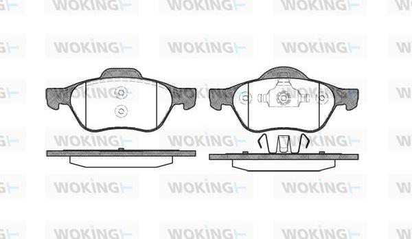 Woking P8623.00 - Гальмівні колодки, дискові гальма autozip.com.ua