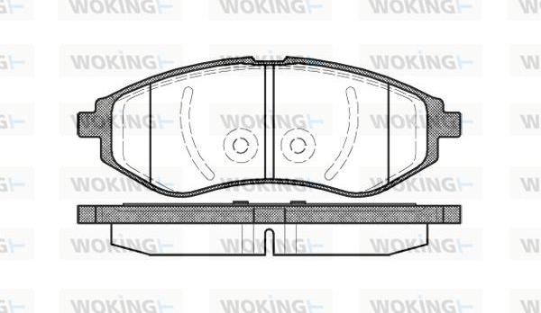 Woking P8863.00 - Гальмівні колодки, дискові гальма autozip.com.ua