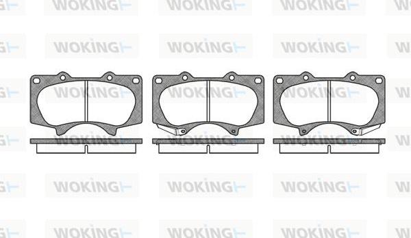 Woking P8883.00 - Гальмівні колодки, дискові гальма autozip.com.ua