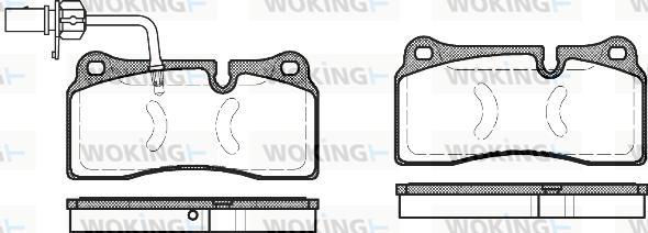 Woking P8833.11 - Гальмівні колодки, дискові гальма autozip.com.ua