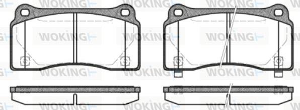 Woking P8833.30 - Гальмівні колодки, дискові гальма autozip.com.ua