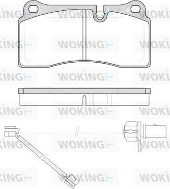 Woking P8833.21 - Гальмівні колодки, дискові гальма autozip.com.ua