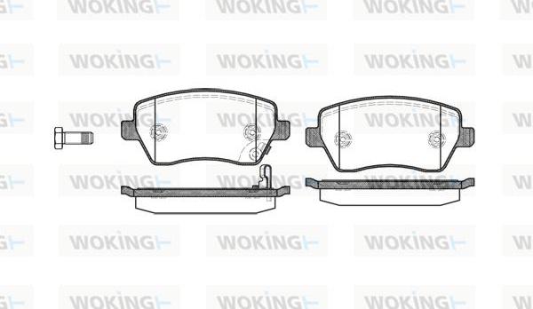 Woking P8873.11 - Гальмівні колодки, дискові гальма autozip.com.ua
