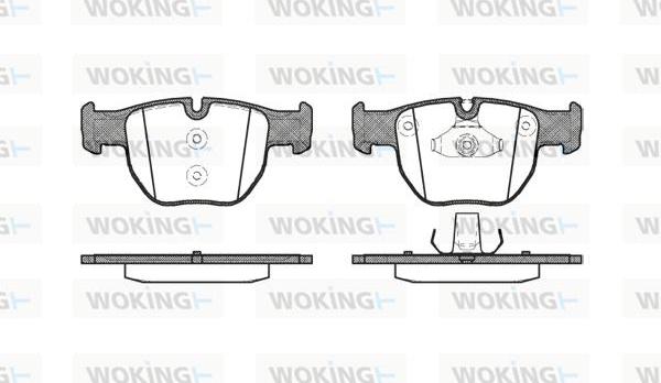 Woking P8793.00 - Гальмівні колодки, дискові гальма autozip.com.ua