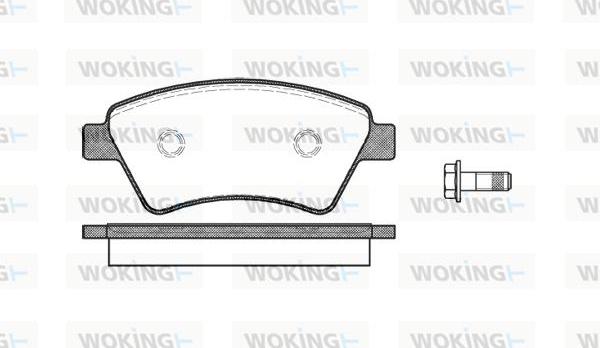 Woking P8763.10 - Гальмівні колодки, дискові гальма autozip.com.ua