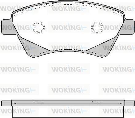 Woking P8763.20 - Гальмівні колодки, дискові гальма autozip.com.ua