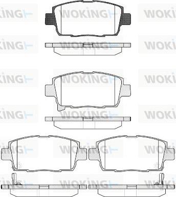 Woking P8713.42 - Гальмівні колодки, дискові гальма autozip.com.ua