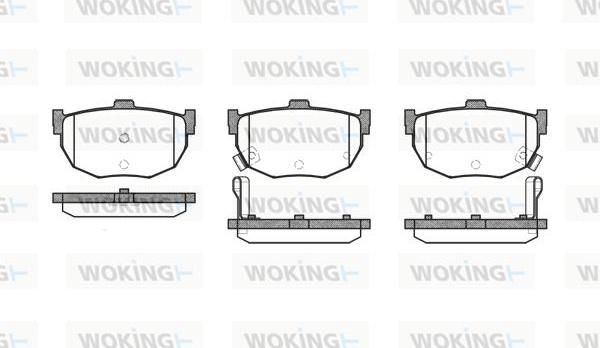 Woking P3943.12 - Гальмівні колодки, дискові гальма autozip.com.ua