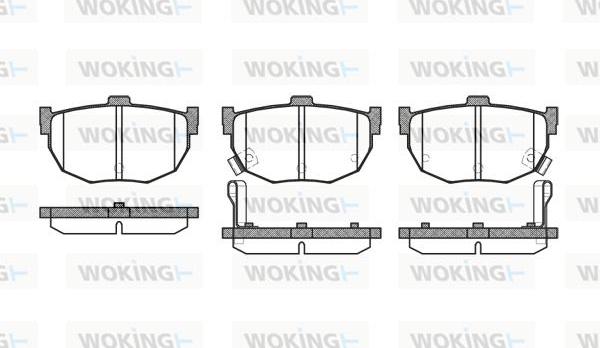 Woking P3943.32 - Гальмівні колодки, дискові гальма autozip.com.ua