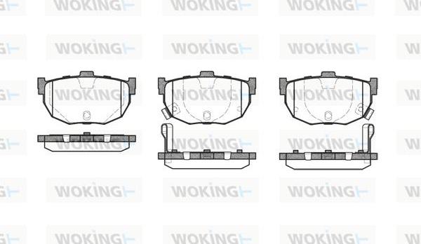 Woking P3943.22 - Гальмівні колодки, дискові гальма autozip.com.ua