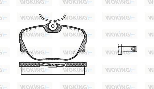 Woking P3963.00 - Гальмівні колодки, дискові гальма autozip.com.ua