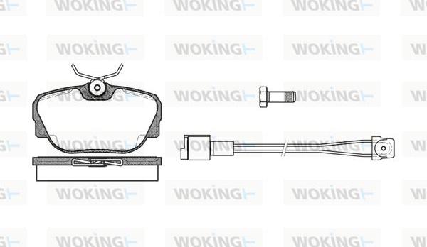 Woking P3963.02 - Гальмівні колодки, дискові гальма autozip.com.ua