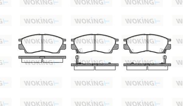 Woking P3903.02 - Гальмівні колодки, дискові гальма autozip.com.ua