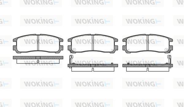 Woking P3913.02 - Гальмівні колодки, дискові гальма autozip.com.ua