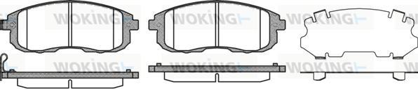 Woking P3933.11 - Гальмівні колодки, дискові гальма autozip.com.ua