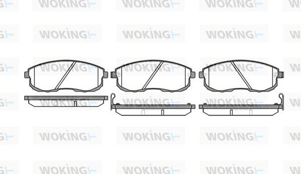 Woking P3933.12 - Гальмівні колодки, дискові гальма autozip.com.ua