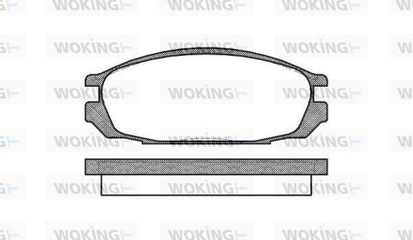 Woking P3923.00 - Гальмівні колодки, дискові гальма autozip.com.ua