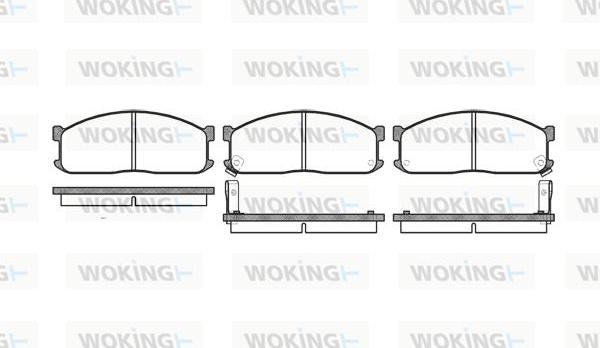 Woking P3443.02 - Гальмівні колодки, дискові гальма autozip.com.ua