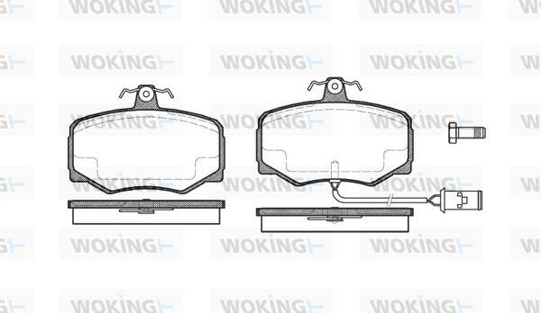 Woking P3463.02 - Гальмівні колодки, дискові гальма autozip.com.ua