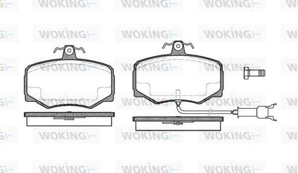 Woking P3463.12 - Гальмівні колодки, дискові гальма autozip.com.ua