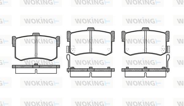 Woking P3423.02 - Гальмівні колодки, дискові гальма autozip.com.ua