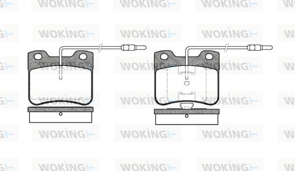 Woking P3473.04 - Гальмівні колодки, дискові гальма autozip.com.ua