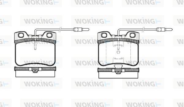 Woking P3473.14 - Гальмівні колодки, дискові гальма autozip.com.ua