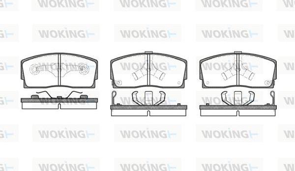Woking P3543.02 - Гальмівні колодки, дискові гальма autozip.com.ua