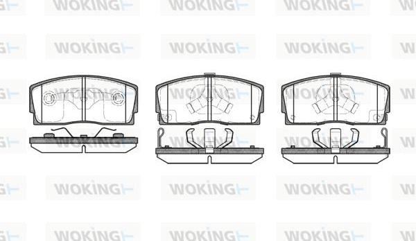 Woking P3543.12 - Гальмівні колодки, дискові гальма autozip.com.ua