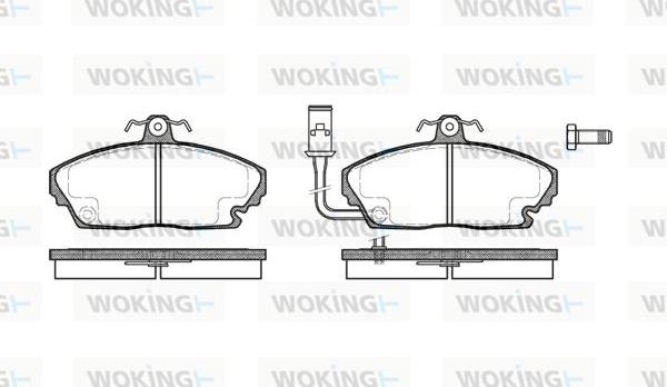 Woking P3503.01 - Гальмівні колодки, дискові гальма autozip.com.ua