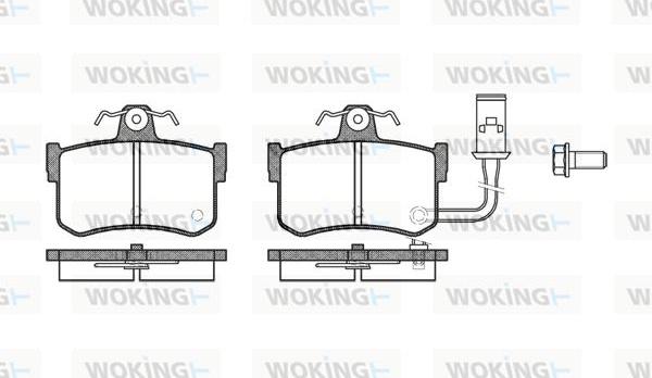 Woking P3513.01 - Гальмівні колодки, дискові гальма autozip.com.ua