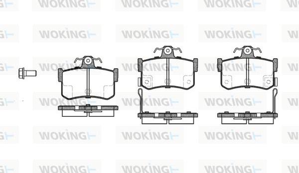 Woking P3513.12 - Гальмівні колодки, дискові гальма autozip.com.ua