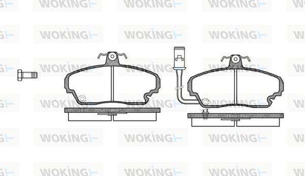 Woking P3523.01 - Гальмівні колодки, дискові гальма autozip.com.ua