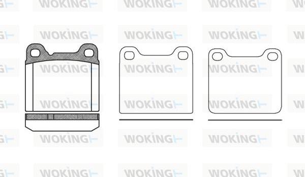 Woking P3573.20 - Гальмівні колодки, дискові гальма autozip.com.ua