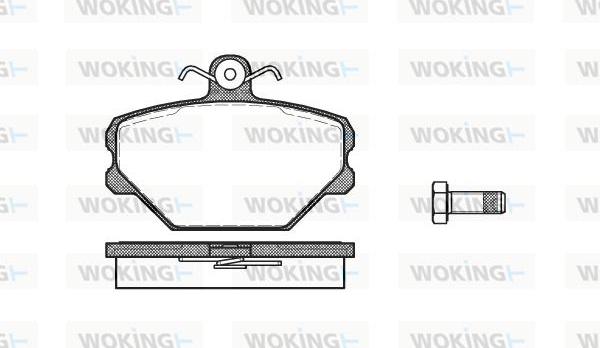 Woking P3643.00 - Гальмівні колодки, дискові гальма autozip.com.ua