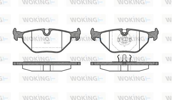 Woking P3653.00 - Гальмівні колодки, дискові гальма autozip.com.ua