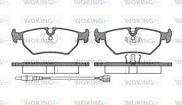 Woking P3653.32 - Гальмівні колодки, дискові гальма autozip.com.ua