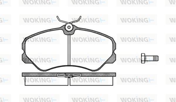 Woking P3613.00 - Гальмівні колодки, дискові гальма autozip.com.ua