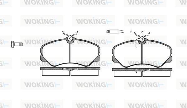 Woking P3613.02 - Гальмівні колодки, дискові гальма autozip.com.ua