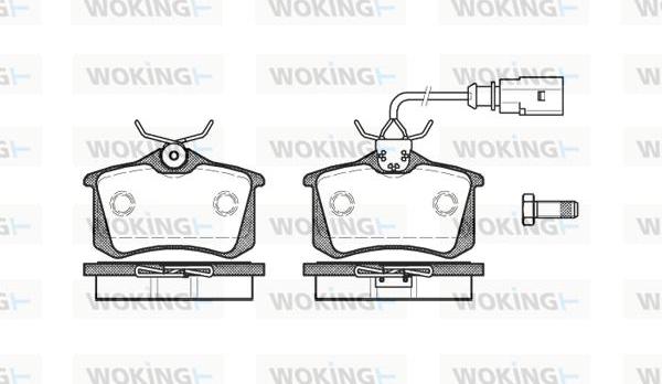 Woking P3633.51 - Гальмівні колодки, дискові гальма autozip.com.ua