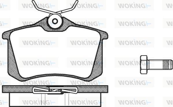 Woking P3633.00 - Гальмівні колодки, дискові гальма autozip.com.ua