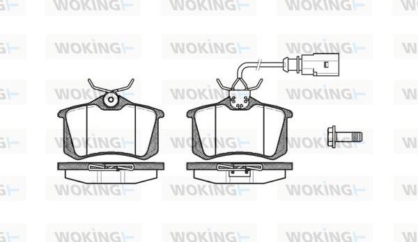 Woking P3633.02 - Гальмівні колодки, дискові гальма autozip.com.ua