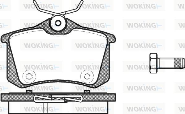 Woking P3633.14 - Гальмівні колодки, дискові гальма autozip.com.ua