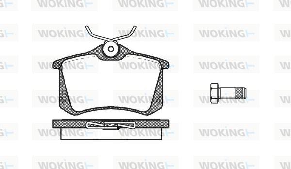 Woking P3633.10 - Гальмівні колодки, дискові гальма autozip.com.ua