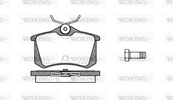 Woking P3633.20 - Гальмівні колодки, дискові гальма autozip.com.ua