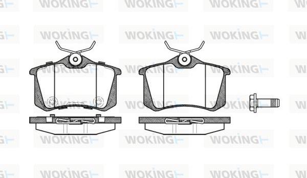 Woking P3633.74 - Гальмівні колодки, дискові гальма autozip.com.ua