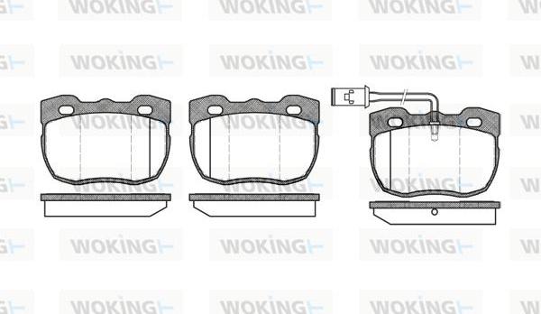 Woking P3673.11 - Гальмівні колодки, дискові гальма autozip.com.ua