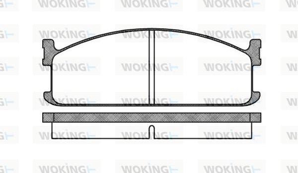 Woking P3043.00 - Гальмівні колодки, дискові гальма autozip.com.ua