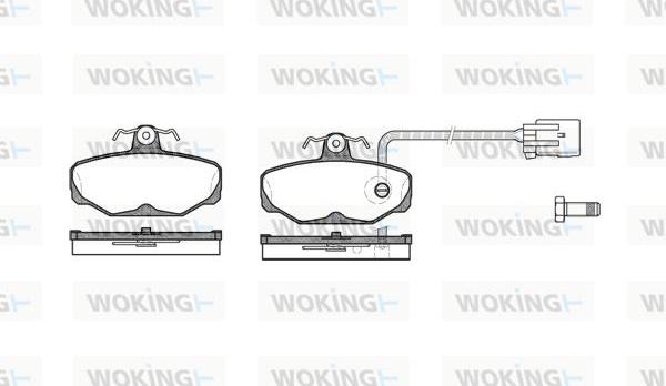 Woking P3053.12 - Гальмівні колодки, дискові гальма autozip.com.ua