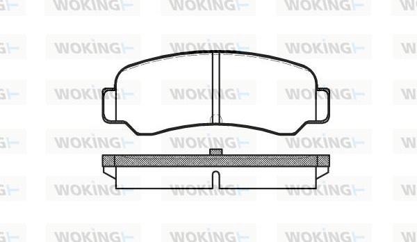 Woking P3003.00 - Гальмівні колодки, дискові гальма autozip.com.ua